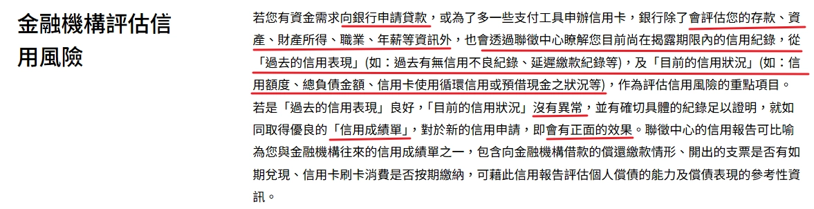 線上快速貸款:信用紀錄
