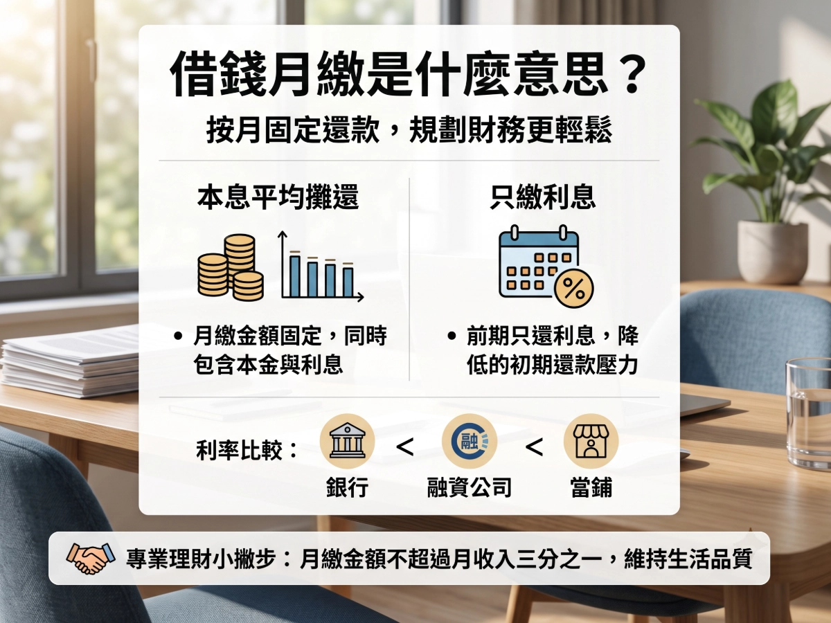 借錢月繳是什麼意思