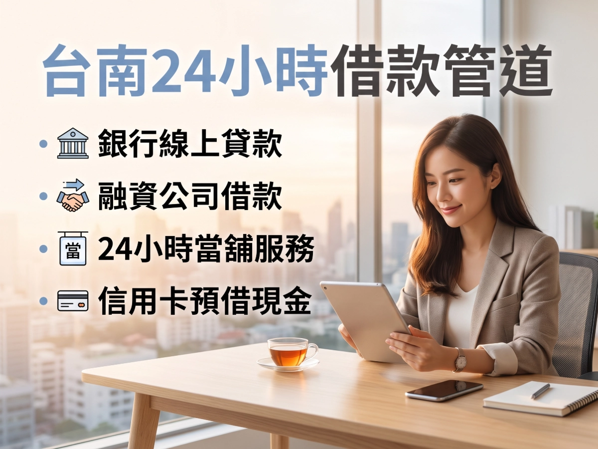 台南24小時借款有哪些管道