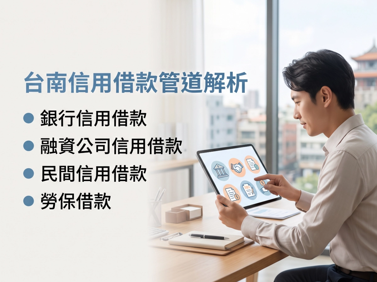台南信用借款有哪些管道