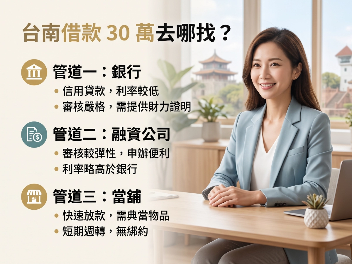 台南借款 30 萬去哪找