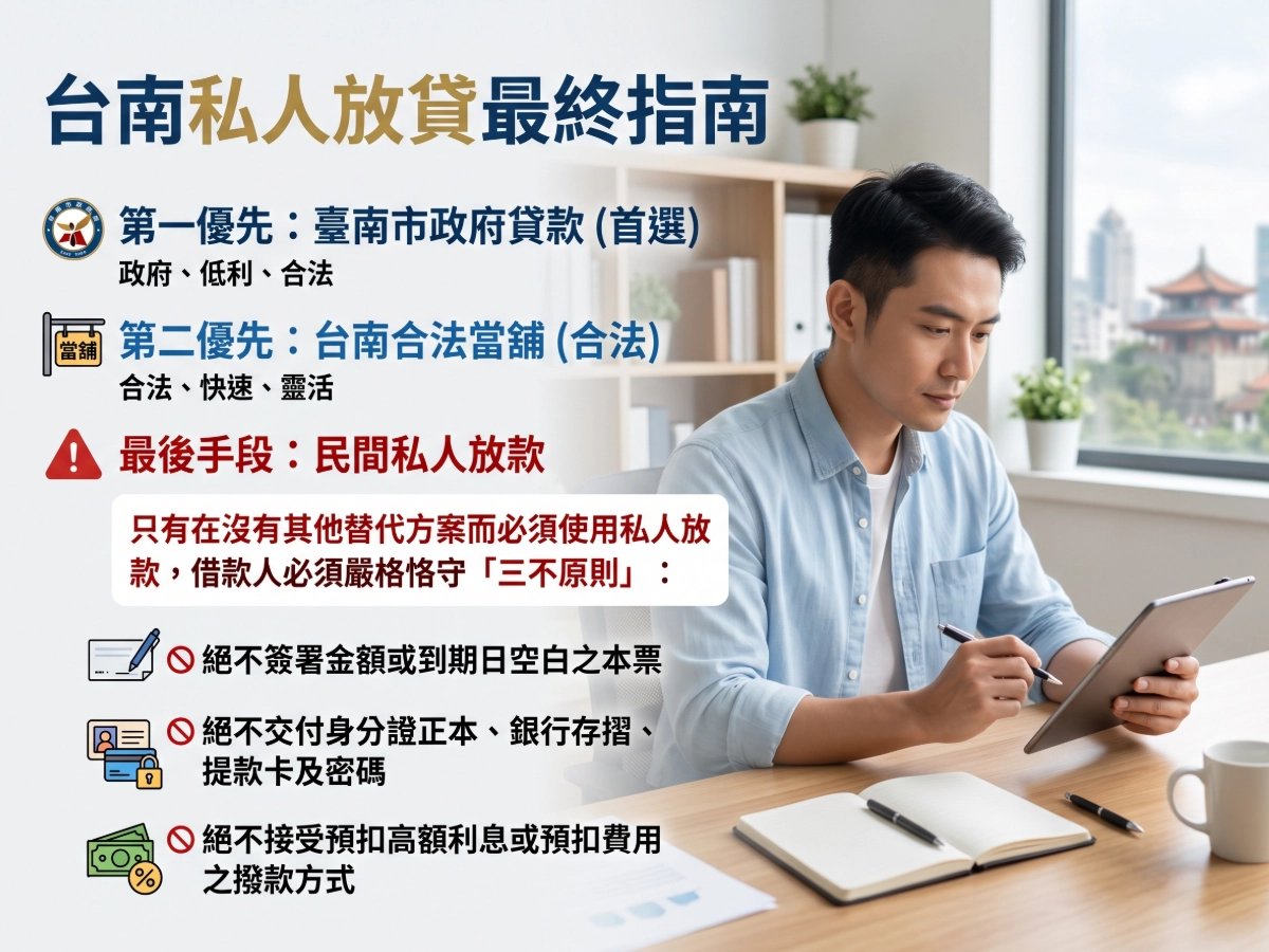 台南私人放貸最終指南