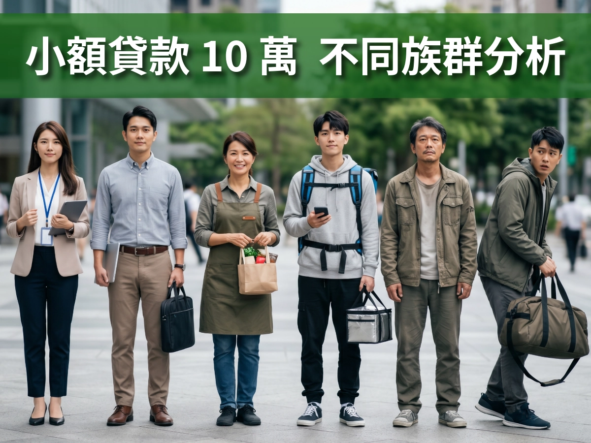 小額貸款 10 萬 不同族群分析