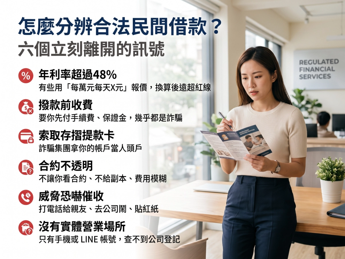 怎麼分辨合法民間借款_六個立刻離開的訊號