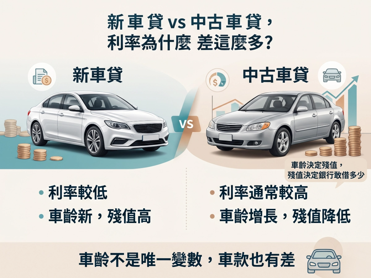 新車貸 vs 中古車貸
