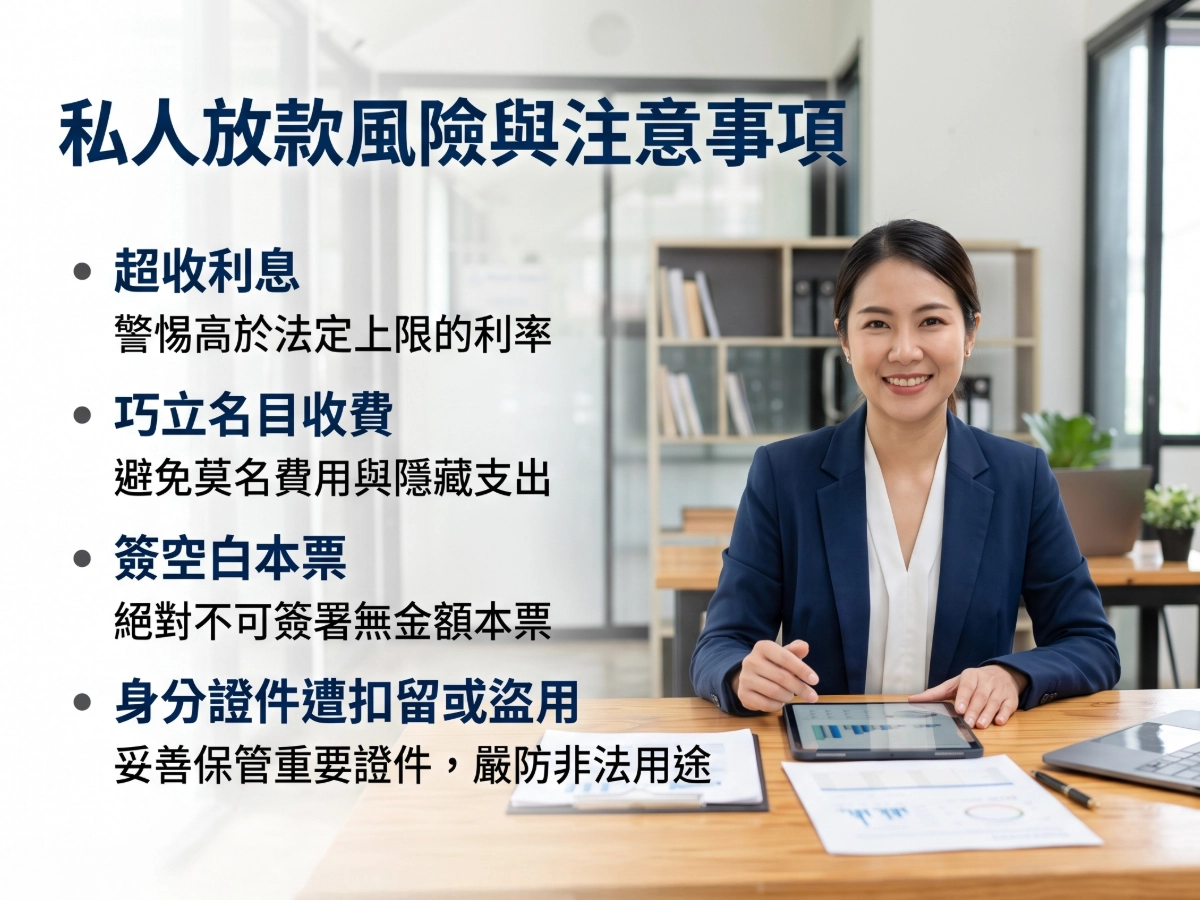 私人放款風險與注意事項