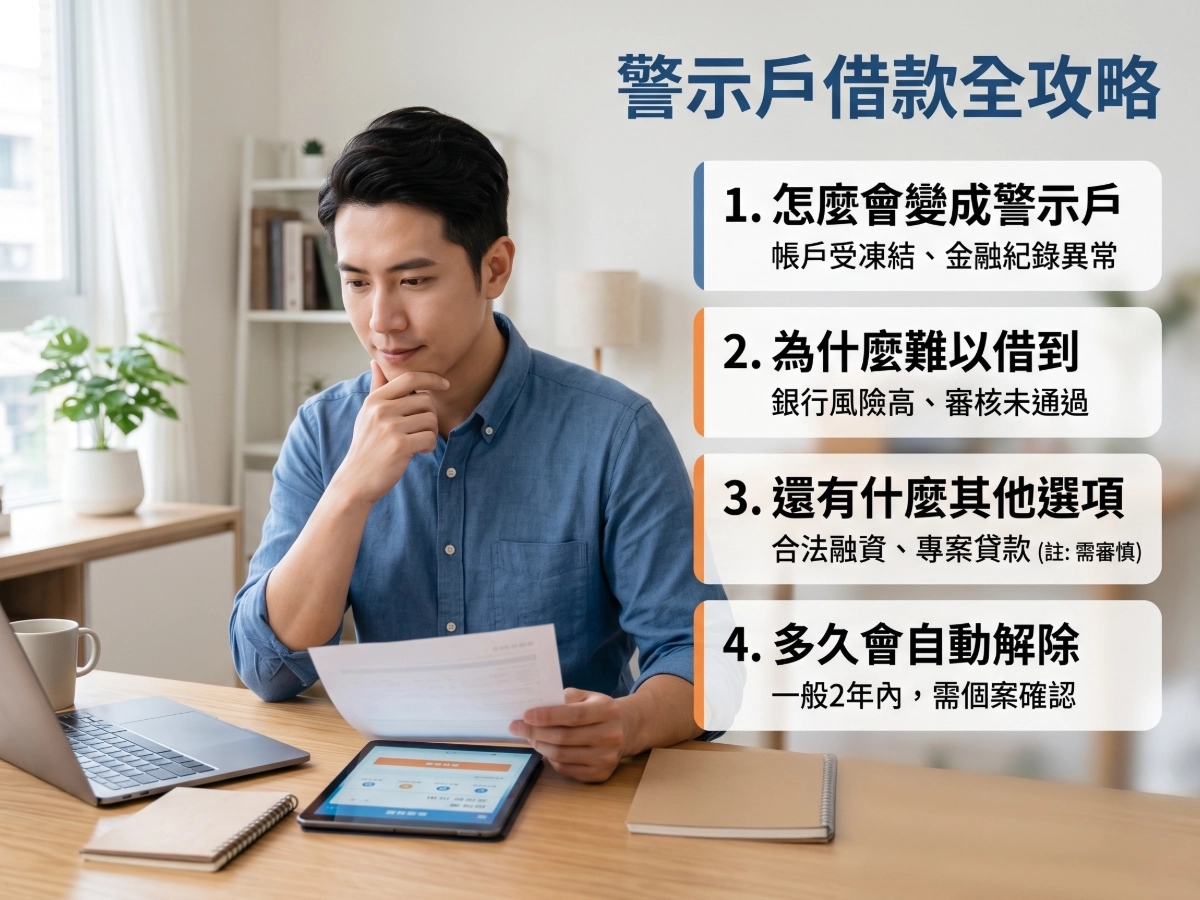 警示戶也可以借 30 萬嗎