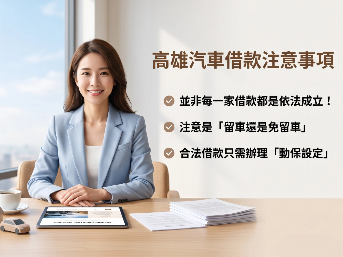 高雄汽車借款注意事項